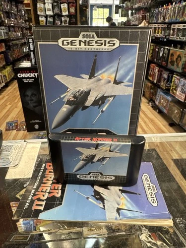 After Burner with Case & Manual (Sega Genesis, Vintage Video game)