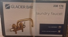 Glacier Bay Two Handle Laundry Faucet 3.5 in Centerset Brass