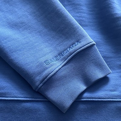 Rare Authentic 100% Cotton Colbalt Blue Balenciaga Box Fit Hoodie