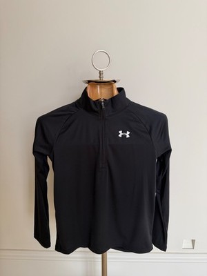 UNDER ARMOUR - Neu mit Etikett Jungen schwarzes Trainingstop Größe Jugend Large UVP £30