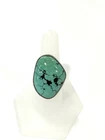 Vintage Victoria Maase Stoll Sterling Silver Turquoise Ring Size 9