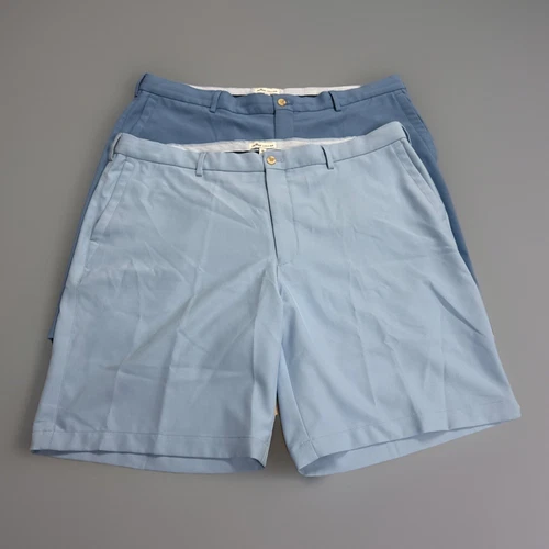 2 Peter Millar Crown Shorts Men Sz 40 Performance Stretch Golf Chino Polyester
