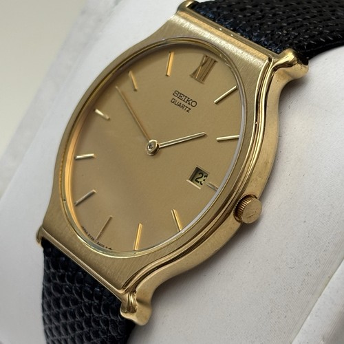 Mint Neo Vintage Men’s Seiko Gold Tone 1980s Quartz Watch 5Y39-8A09 - New Bat - Picture 2 of 10