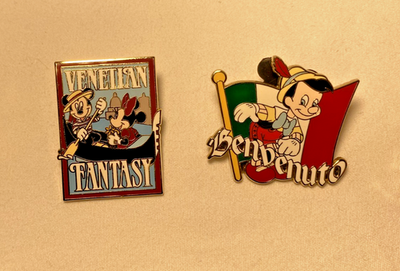 Adventures by Disney 9 Pin Set ITALY ROME Florence Venice Mickey