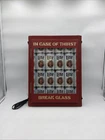 Vintage 1980's Miller Lite Beer "In Case of Thirst Break Glass" Lighted Bar Sign