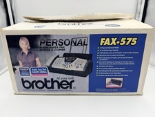 Brother FAX-575 Personal Paper Fax Machine Phone & Copier With Manual Box