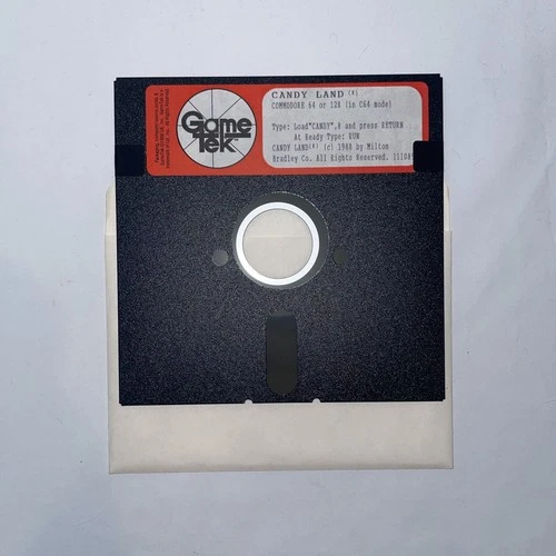 CANDYLAND by Game Tek Commodore 64 /128 5.25” Floppy Game Disc Only WORKS! 1988