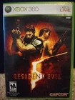 Resident Evil 5 (Microsoft Xbox 360, 2009) Game Disc, manual and game case