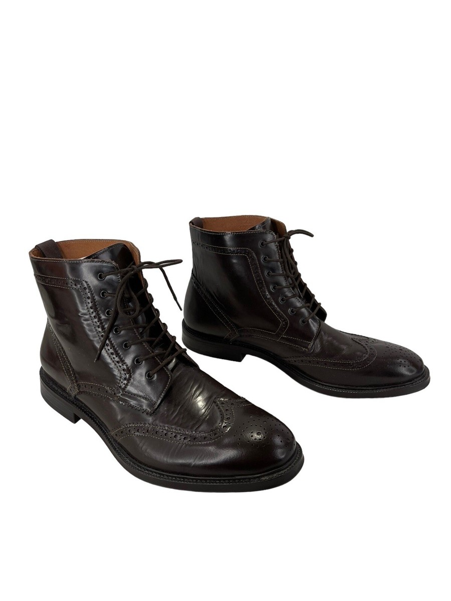 blue dress for baby girl Wingtip Boots In Black Leather 49 main image 0