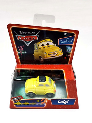 2006 Mattel Disney Cars Set L4508 Supercharged Luigi Pullbax - versiegelt
