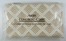 Vintage 70's AVON COSMETIC CASE Accessory Make-Up Bag SEALED Pkg NEW NOS