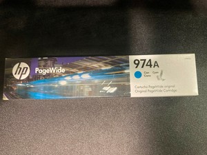 SEALED HP 974A Cyan Toner Cartridge (PageWide 452/477/552/577) L0R87AL NEW  | eBay