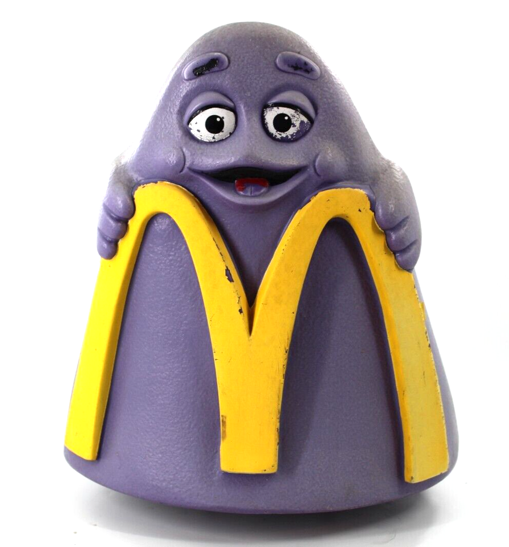 VTG 1980's Original McDonald's Playland Playground Chair - Grimace