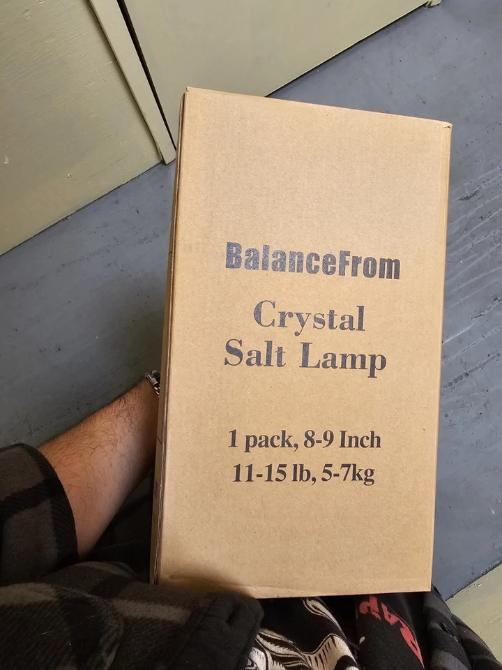 Гималайская соляная лампа 11-15 фунтов | розовая соляная лампа | очиститель воздуха Crystal Rock - Изображение 4 из 4