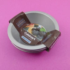 Cuisinart Mini Pie Dish Tart Pan Small Round Straight Edge Non-Stick Bakeware