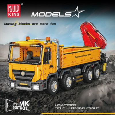 LKW Kran Hiab Baufahrzeug Actros RC Ferngesteuert LKW Mould King