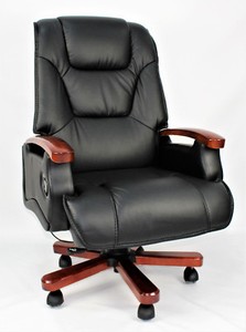 Genuine Leather Full Recliner Executive Office Chair Superb