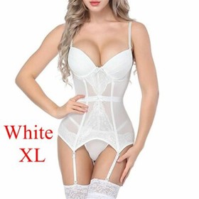 Women Shaper   Sexy Garter  Bustier Tops Lace Bustier Corset  Lingerie Sets