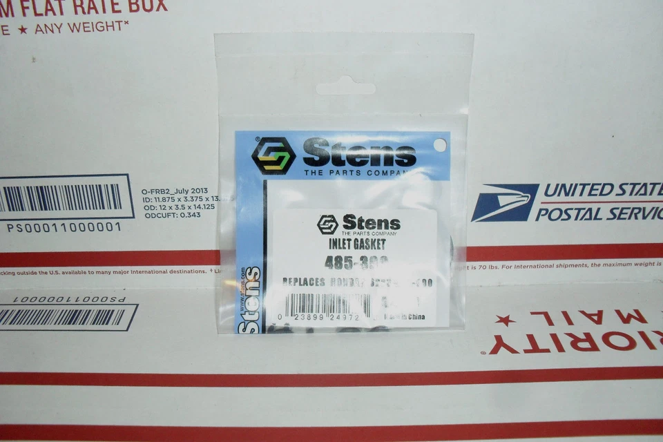 Junta aislante de carburador Honda GX390 Stens 485-399 16223-ZA0-800 GX240 GX270 Foto 2 de 2