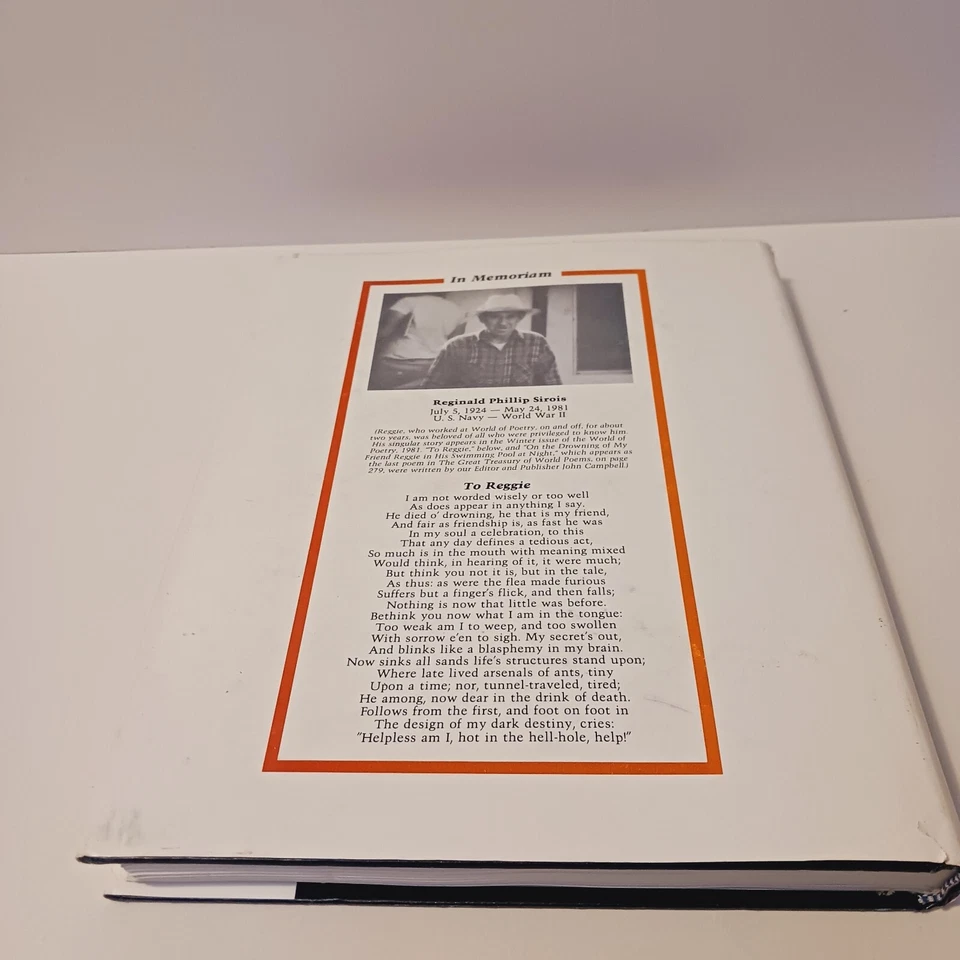 The Great Treasury Of World Poems Edited by Eddie-Lou Cole. 1981, HC with DJ - Image 4 of 4