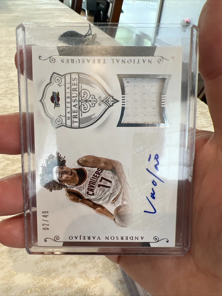 2014-15 Panini National Treasures 02/49 Anderson Varejao Patch Auto - Image 2 of 3