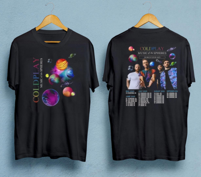 Coldplay Music Of The Spheres World Tour 2025 Unisex Cotton T
