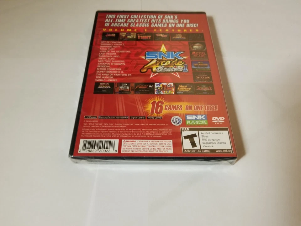 SNK Arcade Classics Vol. 1  PlayStation 2 new ps2 - Image 3 of 3