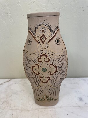 Unique Ton Vase Mit Email