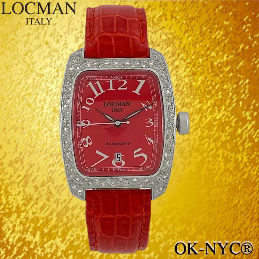 LOCMAN DIAMOND REF 488 Diamonds Bezel Quartz Women s Watch 32 mm x