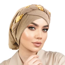 Women Hijab Muslim Turban Braids Bonnet Cap Chemo Cancer Headwear Head Wrap Hat