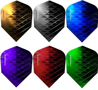 Harrows Paragon Dart Flights - 100 Mikron - Extra Stark - Standardform
