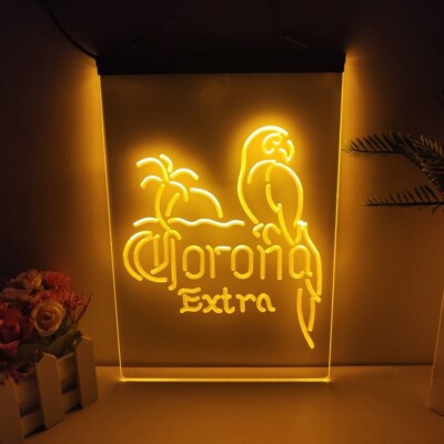 Corona Extra Bier Bar Club Kneipe LED Neonlicht Schild Geschenk Haus Männerhö...