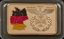 Bundesrepublik Deutschland Post 3rd Reich Germany comm. bullion goldplated - UNC