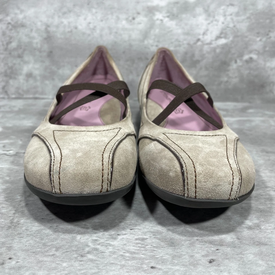 Zapatos Stonefly Beige Gamuza Sin Cordones Estilo Mary Jane Para Mujer Talla US 8 EU 40 Foto 2 de 4