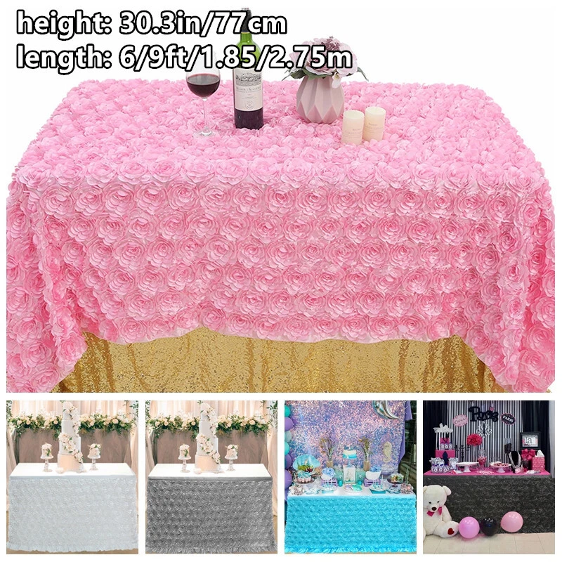 Flower table cheap skirt