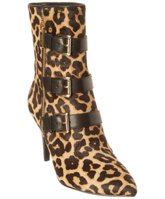 Michael Kors Lori Haircalf Bootie Mid Calf Zip Heel Boots 6 NEW IN BOX