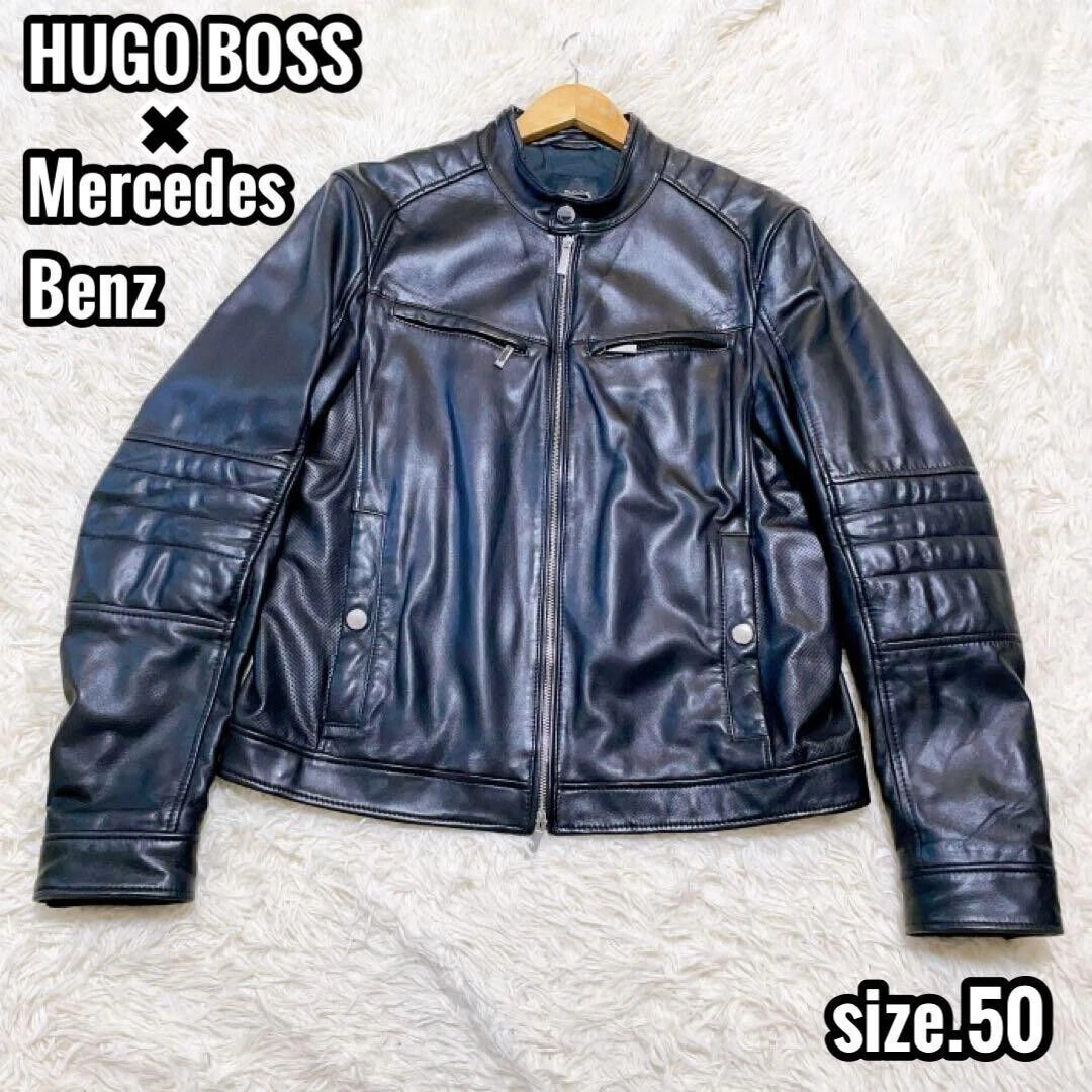 Hugo boss petronas leather jacket discount