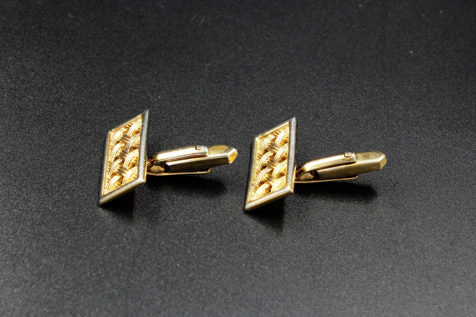 Executive Vintage swivel back rectangular gilt cu… - image 3