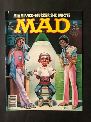 Mad Magazine March 1986 No 261 Miami Vice | eBay