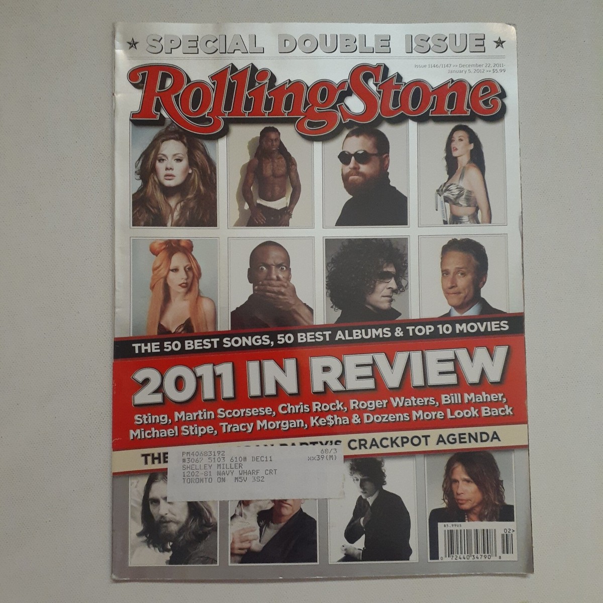 Rolling Stone Bob Seger Questlove Louis C.K. Adele Amy Winehouse Black Keys  F | eBay