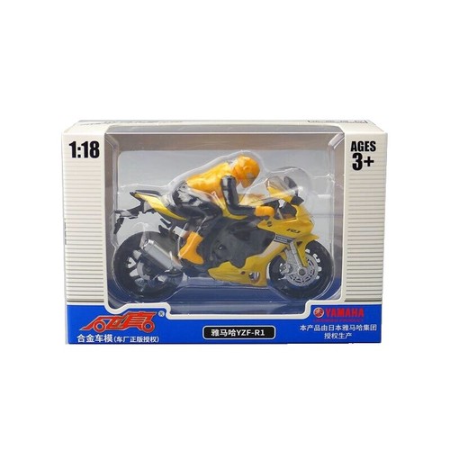 Kawasaki 750RS 1/18 Scale Model Candy Yellow Tetsuba Project Used