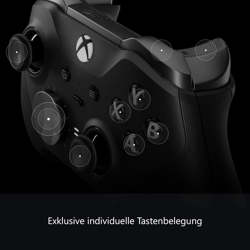 Microsoft Xbox One Elite Series 2 Wireless Controller - Schwarz (FST-00003) - Bild 3 von 4