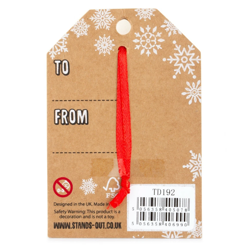 Personalised Wooden Name Hanging Christmas Tree Bauble Decoration Xmas Gift - Image 2 of 3