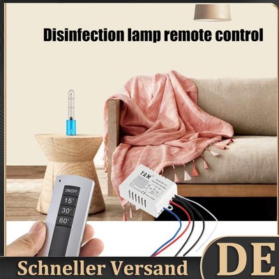 5pcs ON/OFF Remote Control Timer Switch  Receiver for UVC Lamp(Silver 220V) DE