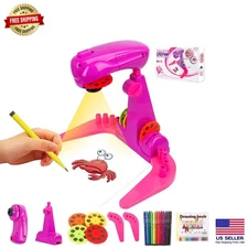 Portable Kids Drawing Projector with Adjustable Size & 32 Patterns for Education