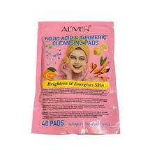 AL'iver Kojic Acid and Turmeric Facial Cleansing Pads 40 Count EXP 5/2027