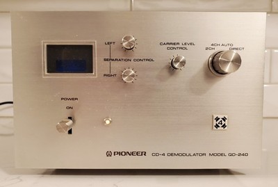 Pioneer QD-240 CD-4 Four Channel Demodulator Audio Processor MT. Cond. w/ EXTRAS