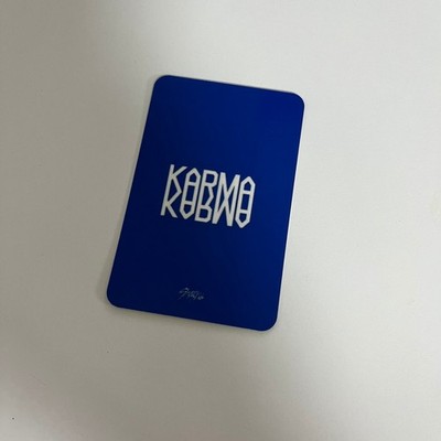 タレントカード StrayKids Leeknow KARMA jypjapan STRAY KIDS KARMA ALBUM PHOTO CARD & JAPAN / KOREA POB & LUCKY DLAW