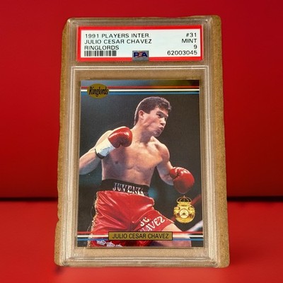 1991 Julio Cesar Chavez Rookie Boxing Card PSA 9 WBC Champions Ringlords RC HOF