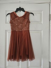 A Wish Come True Dance Costume Rust Color Adult Medium Excellent Condition